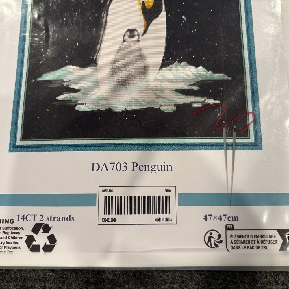 Bilrost Penguin Cross Stitch Kit #DA703 New - Picture 2 of 6